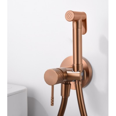 Imex Genova Επιτοίχιο Σετ Μπιντέ Rose Gold Mat RDG053-ORC