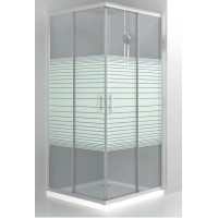 Orabella Riva Plus Καμπίνα Ντουζιέρας με Συρόμενη Πόρτα 80x120x190cm Serigrafia 30611