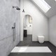 Karag Roccia Ορθογώνια Ντουζιέρα 70x100cm Bianco