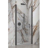 Karag S 28 Porta Nero Διαχωριστικό Ντουζιέρας με Ανοιγόμενη Πόρτα 75x200cm Clear Glass