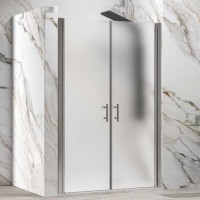 Karag S 28 Sallon Διαχωριστικό Ντουζιέρας με Ανοιγόμενη Πόρτα 105x200cm Icy