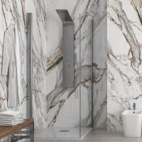 Karag S 28 Alto & S 28 F Καμπίνα Ντουζιέρας Μπάνιου με Ανοιγόμενη Πόρτα 85Χ100Χ200cm Clear Glass