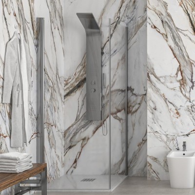 Karag S 28 Alto & S 28 F Καμπίνα Ντουζιέρας Μπάνιου με Ανοιγόμενη Πόρτα 85Χ70Χ200cm Clear Glass