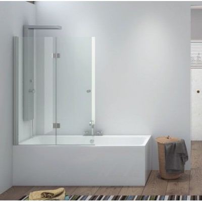 Karag S 7 Vasca Ανοιγόμενο Διαχωριστικό Μπανιέρας 70x140cm Clear Glass