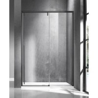 Karag Santorini 400 Καμπίνα Ντουζιέρας Μπάνιου Ευθεία με Συρόμενη Πόρτα 120x200cm Clear Glass Gun Metal