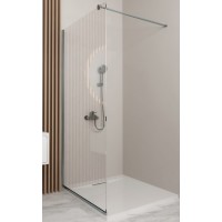 Orabella Serena Gun Metal Light Διαχωριστικό Ντουζιέρας 100x185cm Clear Glass 30793