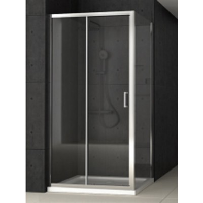 Orabella Siera Καμπίνα Ντουζιέρας με Συρόμενη Πόρτα & Σταθερό Πλαϊνό 110x70x190cm Clear Glass