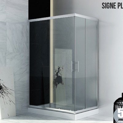 Orabella Signe Plus Καμπίνα Ντουζιέρας με Συρόμενη Πόρτα 70x90x180cm Clear Glass 30232