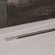 Karag Ανοξείδωτο Σιφώνι Δαπέδου Ντουζιέρας Confluo Slim Line 450 Stainless Steel