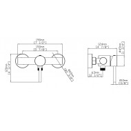 Karag Artemis SO903F11-C Αναμεικτική Μπαταρία Ντους Ασημί