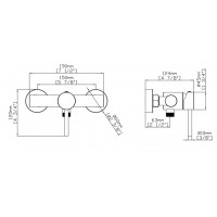 Karag Artemis SO903F11-C Αναμεικτική Μπαταρία Ντους Ασημί