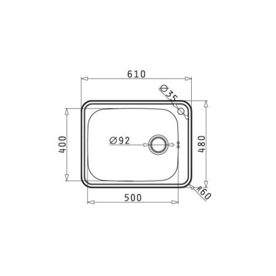 Pyramis Space Plus 1B Ένθετος Νεροχύτης Inox Σατινέ 61x48cm Ασημί108717401
