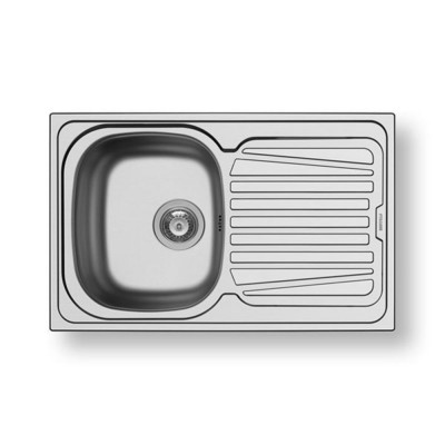 Pyramis Sparta 1B 1D Ένθετος Νεροχύτης Inox Σατινέ 79x50cm Ασημί 100125701