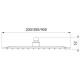 Karag T263B Τετράγωνη Κεφαλή Ντουζ 20x20cm