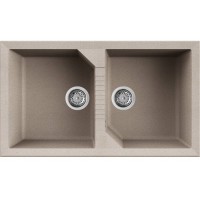Elleci Tekno 450 Granitek Ένθετος Νεροχύτης από Συνθετικό Γρανίτη 86x50cm Avena