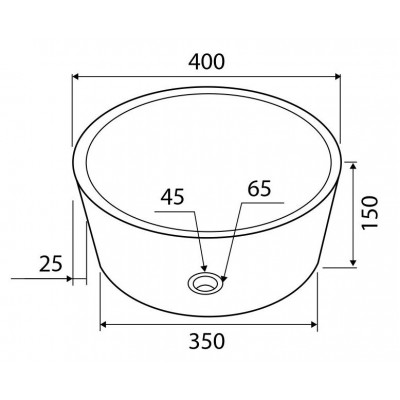 Karag Timur Επικαθήμενος Νιπτήρας Πέτρινος 40x40cm Κόκκινος