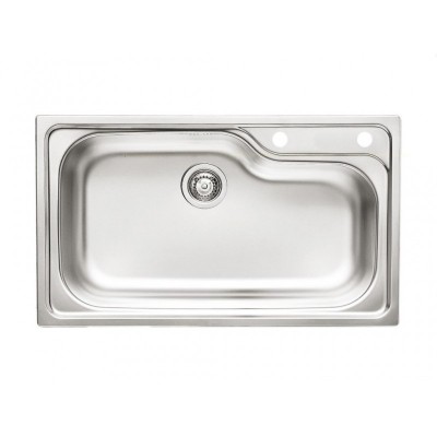 Pyramis Titan 1Β Ένθετος Νεροχύτης Inox Σατινέ 86x50cm Ασημί 100138201