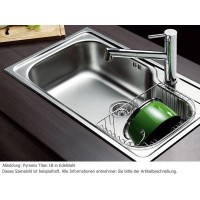 Pyramis Titan 1Β Ένθετος Νεροχύτης Inox Σατινέ 86x50cm Ασημί 100138201