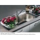 Pyramis Titan 1Β Ένθετος Νεροχύτης Inox Σατινέ 86x50cm Ασημί 100138201