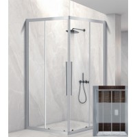 Aquarelle Venia 10 Plus Καμπίνα Ντουζιέρας Μπάνιου με Συρόμενη Πόρτα 70Χ80Χ200cm Mat Middle