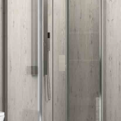 Aquarelle Venia 110 Panel Καμπίνα Ντουζιέρας Μπάνιου με Σπαστή Ανοιγόμενη Πόρτα 101Χ70Χ185cm Clear Glass