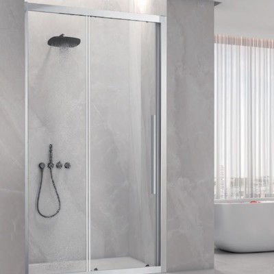 Aquarelle Venia 70 200 Plus Καμπίνα Ντουζιέρας Μπάνιου Ευθύγραμμη με Συρόμενη Πόρτα 100x200cm Clear Glass Chrome