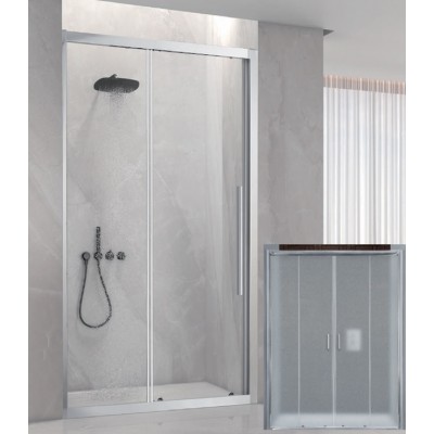 Aquarelle Venia 70 200 Plus Καμπίνα Ντουζιέρας Μπάνιου Ευθύγραμμη με Συρόμενη Πόρτα 140x200cm Mat Chrome