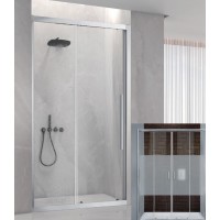Aquarelle Venia 70 200 Plus Καμπίνα Ντουζιέρας Μπάνιου Ευθύγραμμη με Συρόμενη Πόρτα 100x200cm Middle Mat Chrome
