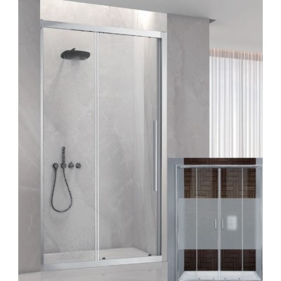 Aquarelle Venia 70 200 Plus Καμπίνα Ντουζιέρας Μπάνιου Ευθύγραμμη με Συρόμενη Πόρτα 130x200cm Middle Mat Chrome