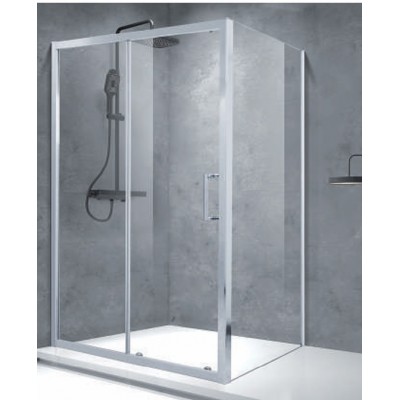 Aquarelle Venia 70 Panel Καμπίνα Ντουζιέρας Μπάνιου με Συρόμενη Πόρτα 130Χ70Χ185cm Clear Glass