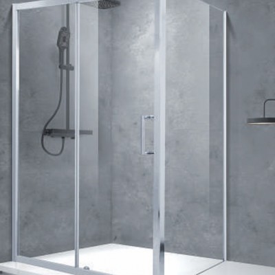 Aquarelle Venia 70 Panel Καμπίνα Ντουζιέρας Μπάνιου με Συρόμενη Πόρτα 100Χ70Χ185cm Clear Glass
