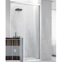 Aquarelle Venia 70 Plus Καμπίνα Ντουζιέρας Μπάνιου Ευθύγραμμη με Συρόμενη Πόρτα 100x195cm Middle Mat Chrome