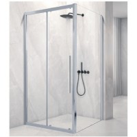 Aquarelle Venia 70 Plus Panel Καμπίνα Ντουζιέρας Μπάνιου με Συρόμενη Πόρτα 100Χ70Χ195cm Clear Glass