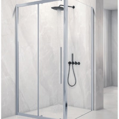 Aquarelle Venia 70 Plus Panel Καμπίνα Ντουζιέρας Μπάνιου με Συρόμενη Πόρτα 100Χ70Χ195cm Clear Glass