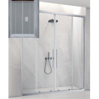 Aquarelle Venia 80 Plus Καμπίνα Ντουζιέρας Μπάνιου Ευθύγραμμη με Συρόμενες Πόρτες 150x200cm Mat