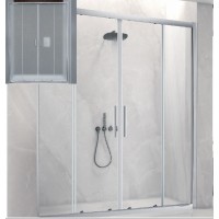 Aquarelle Venia 80 Plus Καμπίνα Ντουζιέρας Μπάνιου Ευθύγραμμη με Συρόμενες Πόρτες 150x195cm Mat
