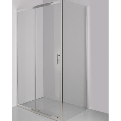 Orabella Viva Καμπίνα Ντουζιέρας με Συρόμενη Πόρτα και σταθερό πλαινό 110x70x180cm Clear Glass