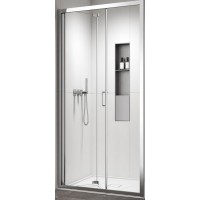 Karag Vivox 400 Cromo Διαχωριστικό Ντουζιέρας με Ανακλινόμενη Σπαστή Πόρτα 70x200cm Clear Glass