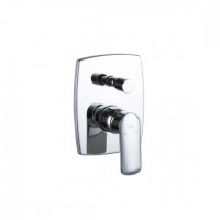 Karag Pearl VQ24328C Μίκτης Μπαταρίας Εντοιχισμού Ντουζιέρας 2 Εξόδων Chrome