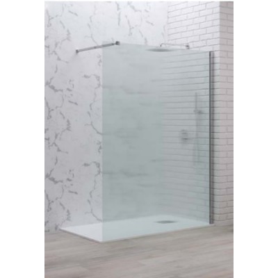 Karag Walkin 1 Διαχωριστικό Ντουζιέρας 80x200cm Flute Cromo