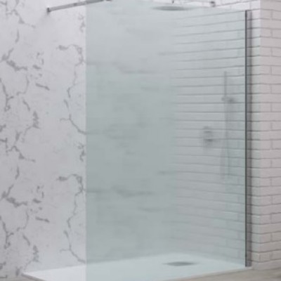 Karag Walkin 1 Διαχωριστικό Ντουζιέρας 100x200cm Flute Cromo