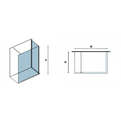 Karag Walkin 4 Διαχωριστικό Ντουζιέρας Μαύρο 90x70x200cm Clear Glass Nero