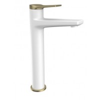 Karag Andare Αναμεικτική Μπαταρία Νιπτήρα Ψηλή Bianco / Bronze WNW168B73PH-B