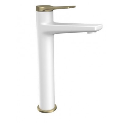 Karag Andare Αναμεικτική Μπαταρία Νιπτήρα Ψηλή Bianco / Bronze WNW168B73PH-B