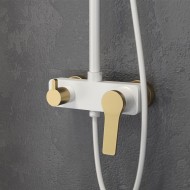 Karag Andare Στήλη Ντουζ 136cm Bianco-Bronze WNW33R98PH-B