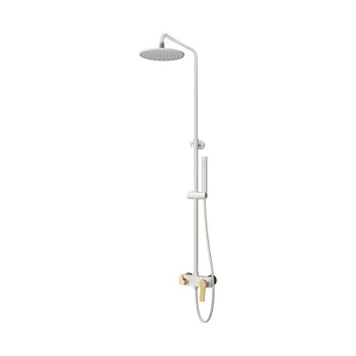 Karag Andare Στήλη Ντουζ 136cm Bianco-Bronze WNW33R98PH-B