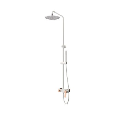 Karag Andare Στήλη Ντουζ 136cm Bianco-Rose Gold WNW33R98PH-R