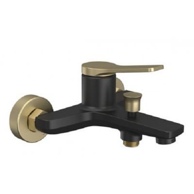 Karag Andare Black WNX238073PA-B Αναμεικτική Μπαταρία Μπανιέρας Πλήρες Σετ Μαύρη