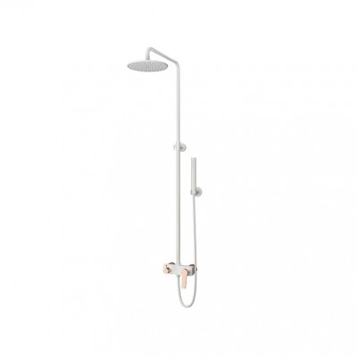 Karag Andare Στήλη Ντουζ 136cm Bianco-Rose Gold WNW33R98PH-R