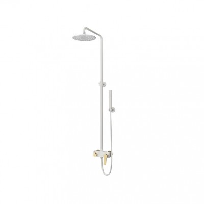 Karag Andare Στήλη Ντουζ 136cm Bianco-Bronze WNW33R98PH-B